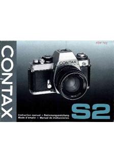 Contax S 2 manual. Camera Instructions.